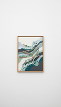 Coastal Drift mixed media piece